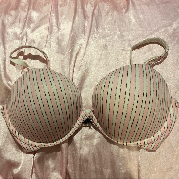 VICTORIA SECRET PINK STRIPS BRA - Picture 1 of 3